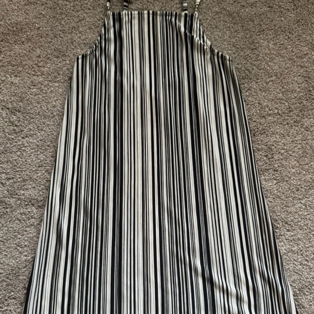 Mimi Chica Women's Black & White Stripe Dress Size Small